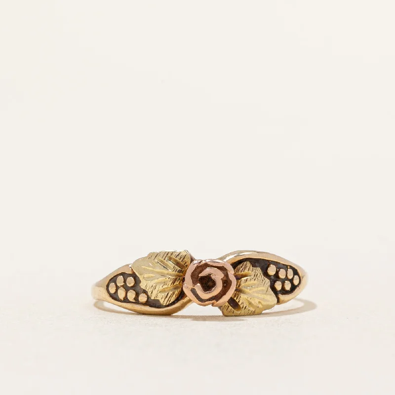 10k Two Tone Gold Rose Ring | SZ 6 |