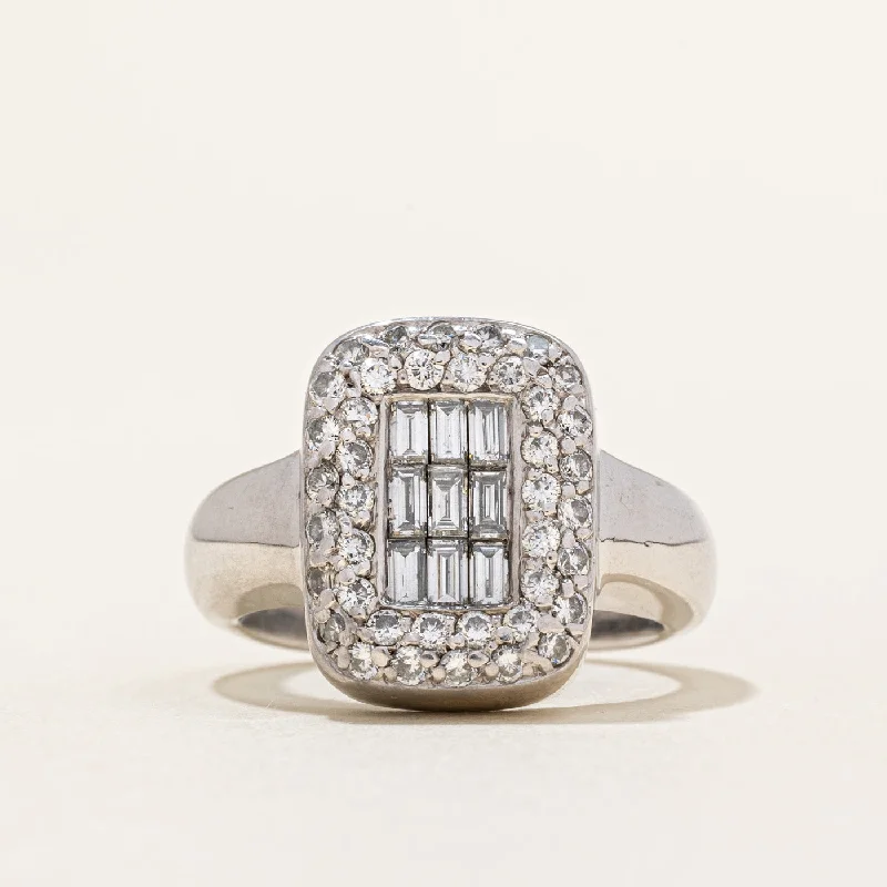 Cluster Set Diamond Ring | 1.06ctw | SZ 6 |