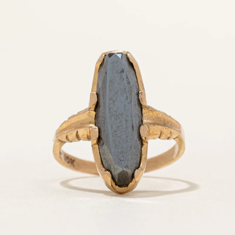 Hematite Cocktail Ring | 3.20ct | SZ 5.75 |