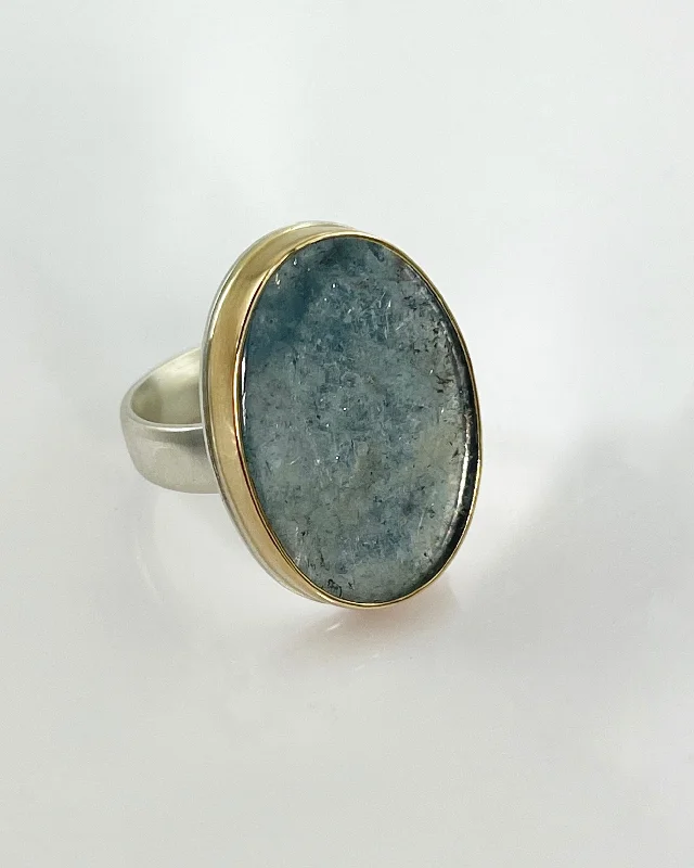 Jamie Joseph Oval Aquamarine Ring