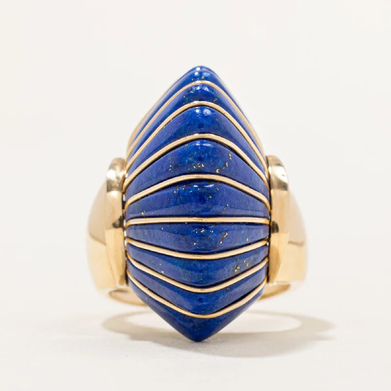 Lapis Lazuli Cocktail Ring | SZ 7.25 |