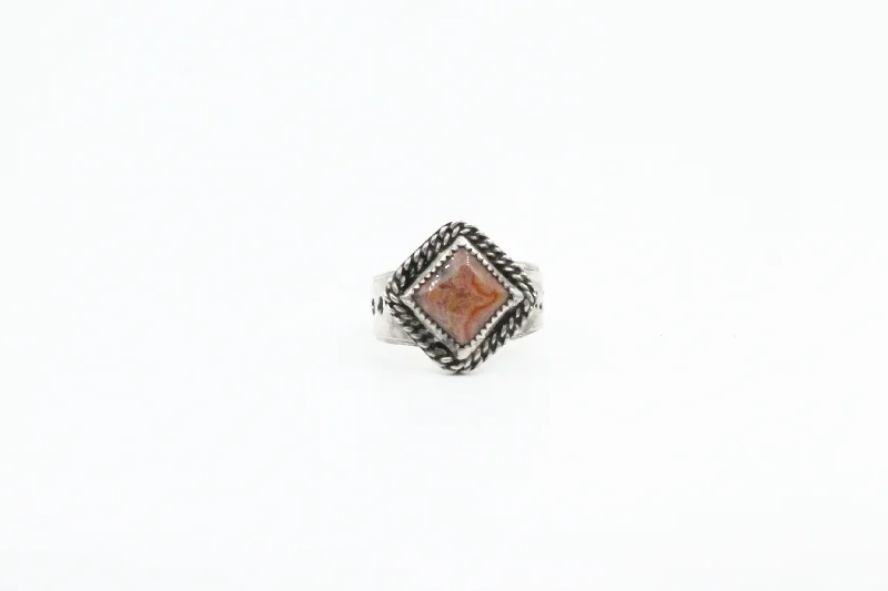 Marquette Agate Sterling Silver Ring