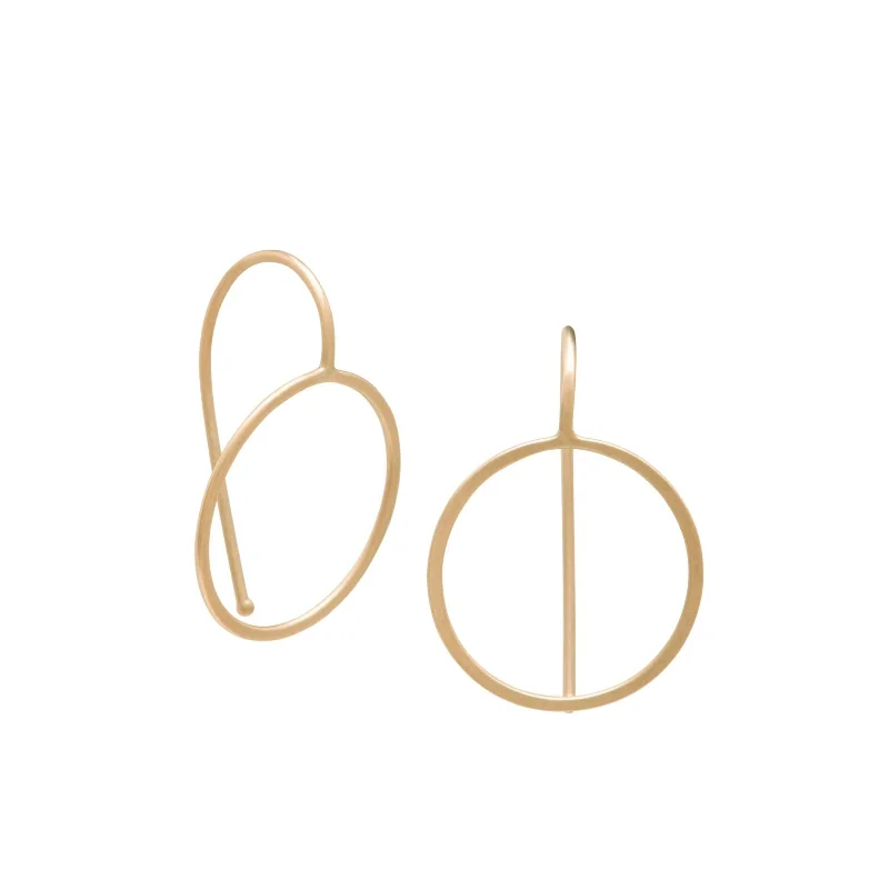 <!--ER300-->round outline earrings