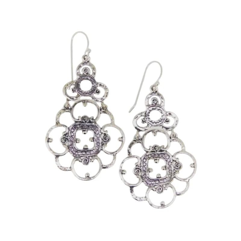 Long Ethnic Design Earrings