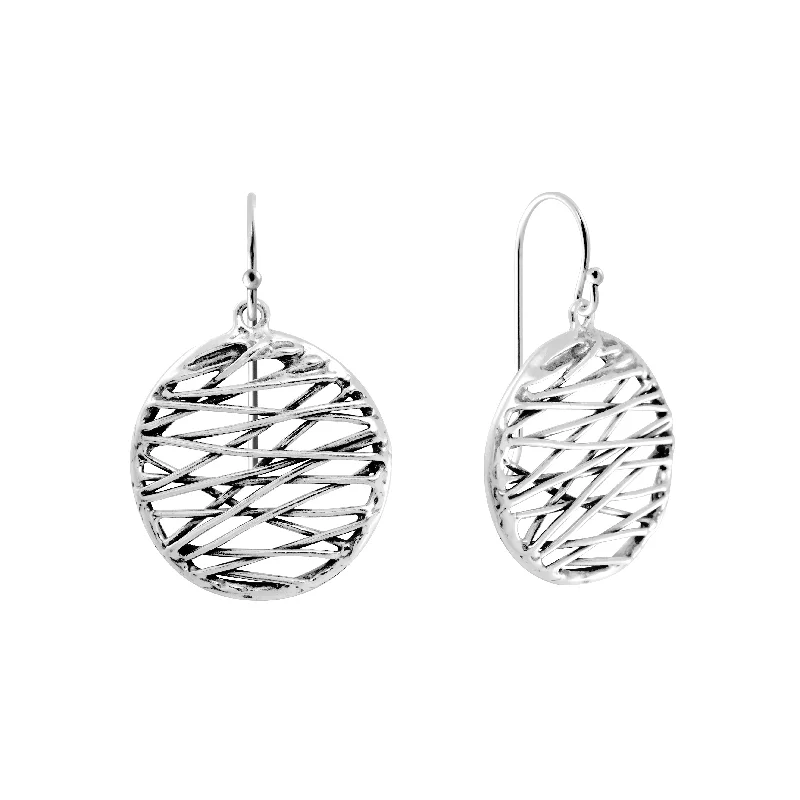 Stringed Hoops Drop Earrings