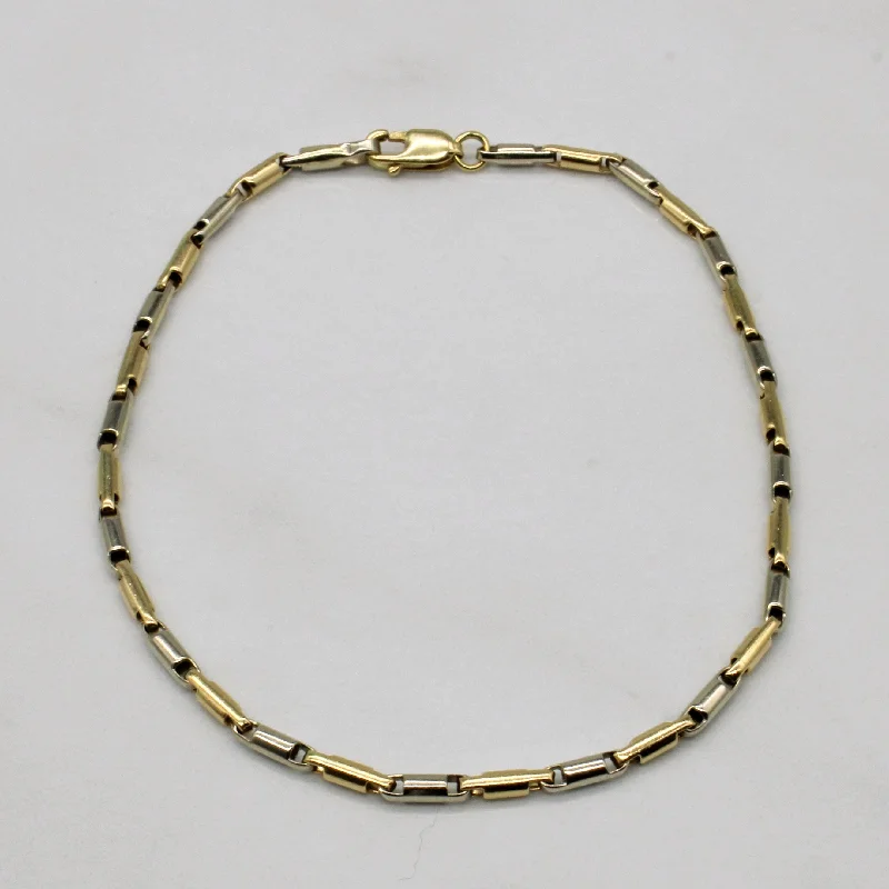 14k Two Tone Gold Bracelet | 7.5" |