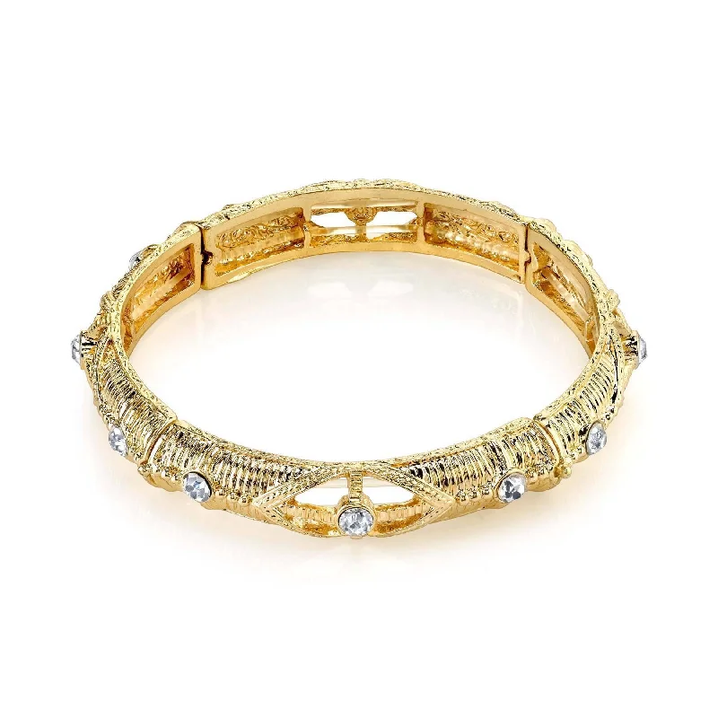 2028 Jewelry Classy Crystal Stretch Bracelet