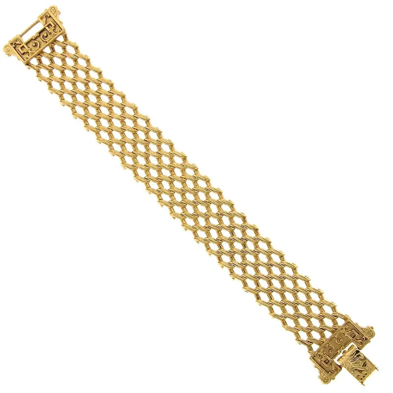 Antiquities Couture Gold Collectanea Interlaced Link Chain Bracelet