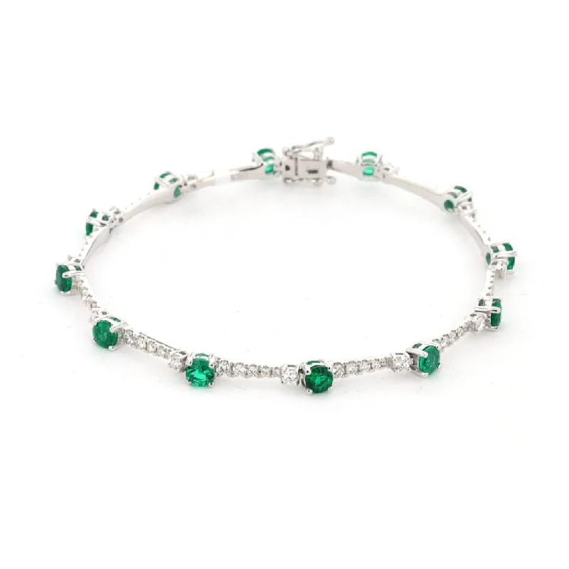 Emerald & Diamond Bracelet