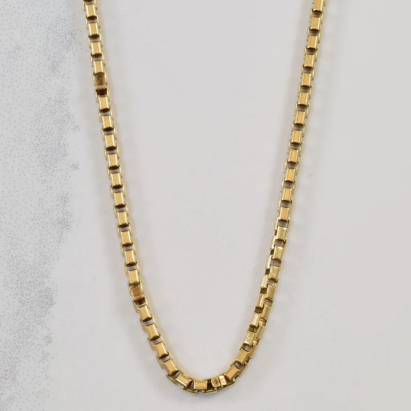 Grab Your Dream Jewelry At The Lowest Prices 10k Yellow Gold Box Chain | 19" |