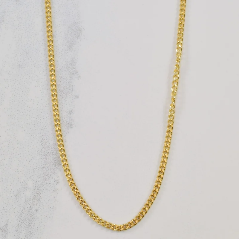 Personalized Jewelry At Special Discount Rates 10k Yellow Gold Curb Chain | 16" |