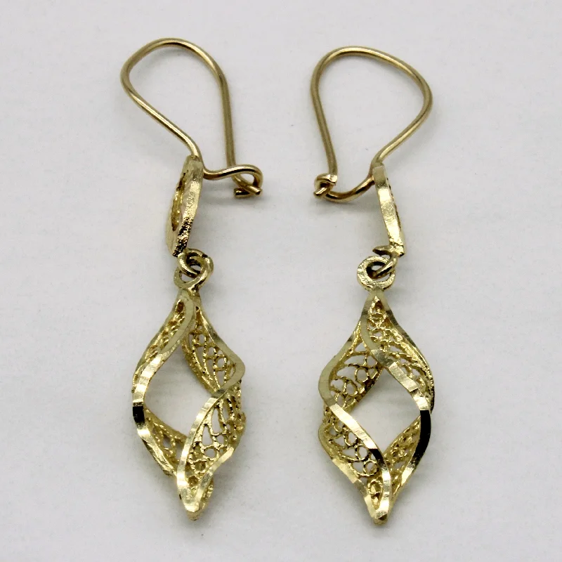 Breathtaking Jewelry, Breathtaking Prices Twisted Lattice Drop Earrings |