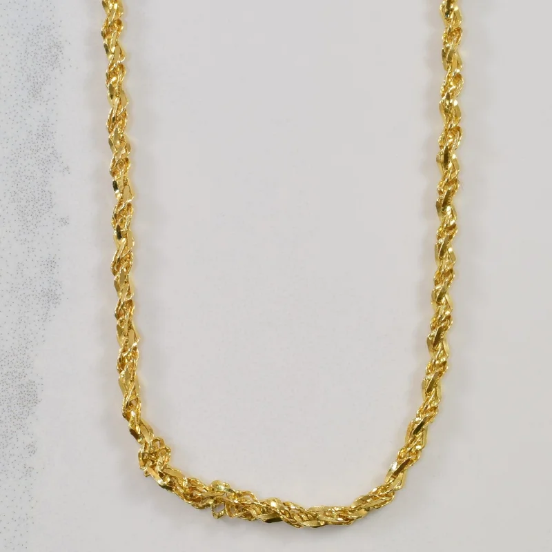 Special Offers On Handcrafted And Designer Jewelry 14k Yellow Gold Rope Chain | 18" |