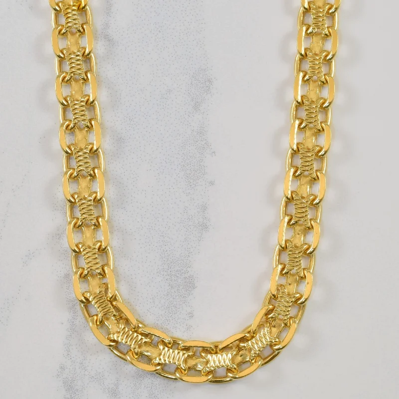 Unique Jewelry Designs Now At Discounted Rates 18k Yellow Gold Bismark Chain | 18" |