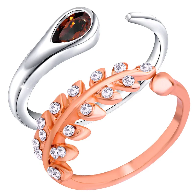 Grab Your Favorite Jewelry At The Lowest Prices Bhavi Jewels Adjustable Combo Ring