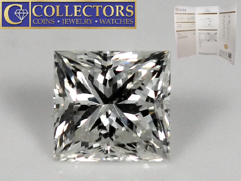 Shop Stylish Jewelry Now And Save Big GIA Certified 0.96ct Loose Square Modified Brilliant Princess Cut Diamond I VS1