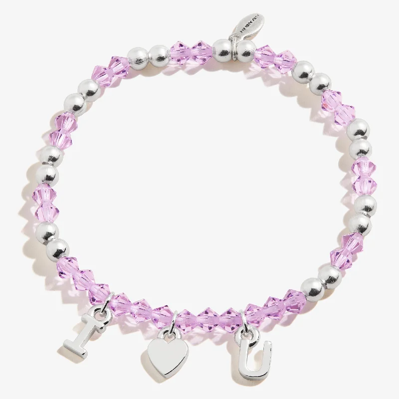 Shop High-Quality Jewelry At Jaw-Dropping Discounts I Heart U Stretch Charm Bracelet