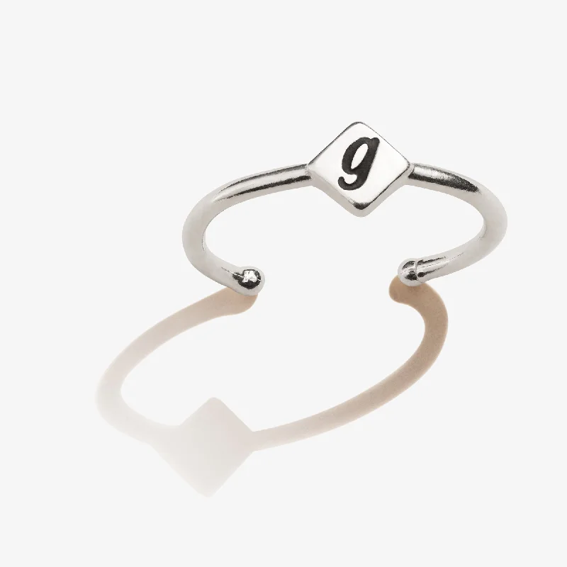 Modern Statement Jewelry For Bold Styling Initial G Ring