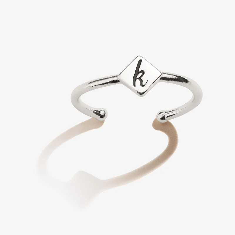 Waterproof Stainless Steel Jewelry For Lasting Beauty Initial K Ring