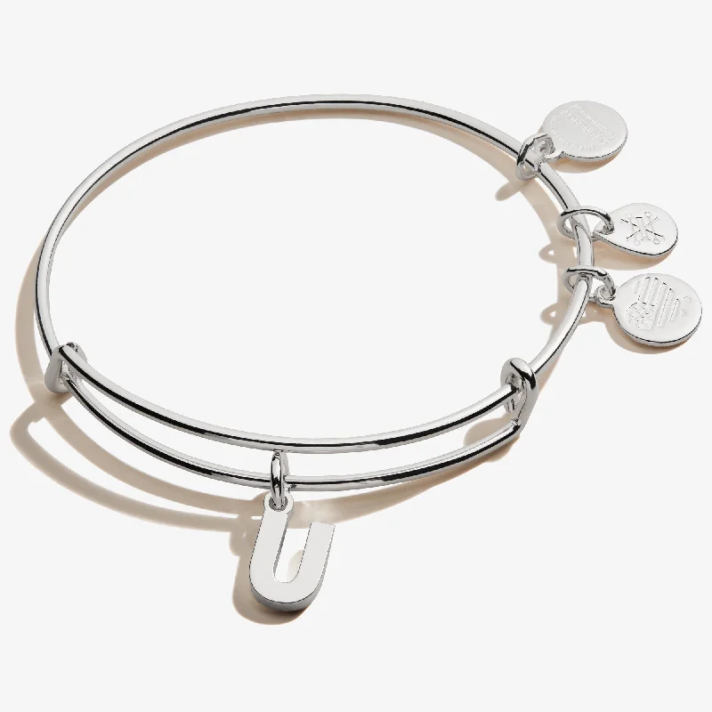 Personalized Jewelry At Special Discount Rates Initial U Charm Bangle