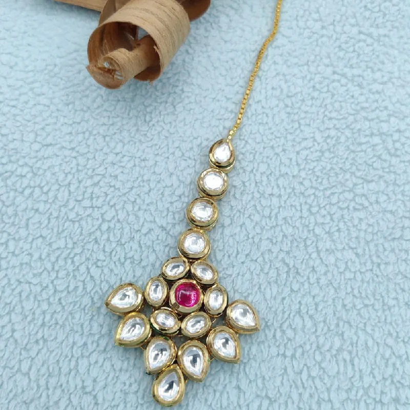 Affordable Gold-Plated Jewelry For Modern Fashion Jewel Addiction Gold Plated Polki Kundan Mangtikka