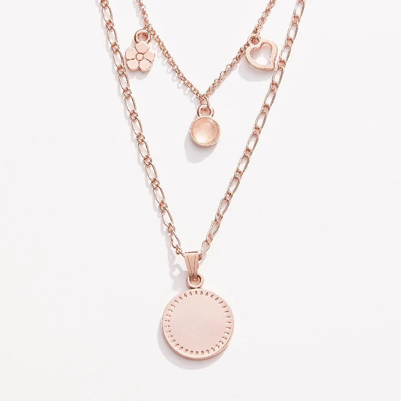 Timeless Jewelry At Special Discount Rates Joy + Love Multi-Charm Layered Necklace