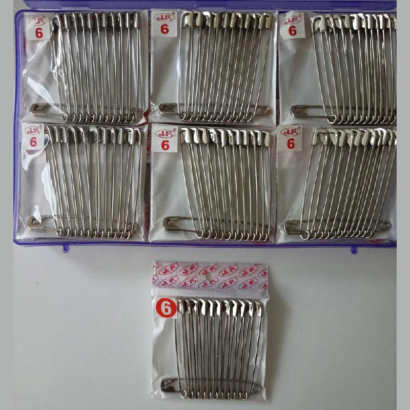 High-Quality Jewelry At A Fraction Of The Cost JP Hair Pins 6 Stainless Steel Safety Pin (Silver) Ultra Deluxe