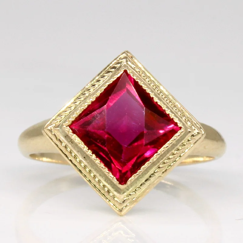 Huge Savings On Timeless Jewelry Collections Synthetic Ruby Cocktail Ring | 1.65ct | SZ 6 |