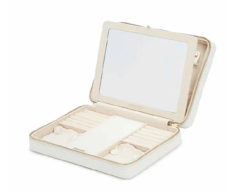 Everyday Jewelry Essentials Now On Sale WOLF 1834 Maria Large Jewelry Zip Case